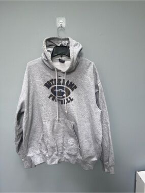 Gray Vintage Notre Dame Football Hoodie